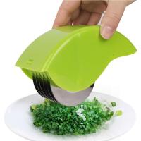 Rodillo para picar perejil de acero inoxidable, herramientas de cocina para el hogar, herramientas multifuncionales para cortar verduras, mango cómodo - details 2