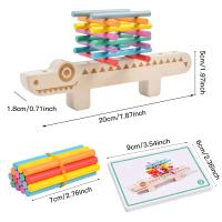 Wooden Stacking Building Toys，Montessori Educational Toys for Boys and Girls Exercise Kid's Hands-on Ability and Concentration - details 1