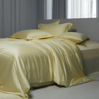 Conjuntos de Ropa de Cama de Algodón Natural Alta Cuenta de Hilos, Grado 5A, Tamaño de Cama Rey 2.0m, Color Sólido - details 3