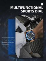 Reloj militar MEGIR de lujo de primera marca con cronógrafo deportivo, reloj de pulsera de cuarzo luminoso resistente al agua a la moda, reloj Masculino - details 12