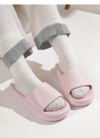 Simple de fondo grueso zapatillas frescas de los hombres de verano nuevo hogar baño de color sólido baño de una palabra de arrastre de las mujeres desgaste exterior - details 8