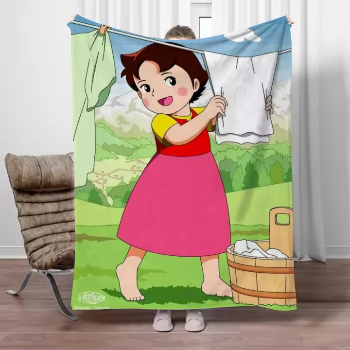 Manta de gran tamaño para sofá, mantas de invierno Heidi para sofá, manta de lujo, cama, toalla de playa, Interior para el hogar, cuadros esponjosos - 1