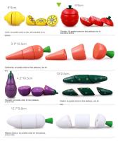 Juego realista de cortar frutas, juguetes divertidos y educativos, juegos de imitación para niños de 2 a 5 años, simulación de corte de verduras ¡divertido! - details 7