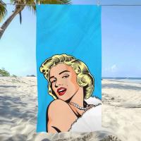 Clásico M-Marilyn M-Monroe película de los años 50, regalo de piscina suave para viajes, gimnasio, ducha, Camping, toalla de playa grande deportiva de secado rápido - details 5