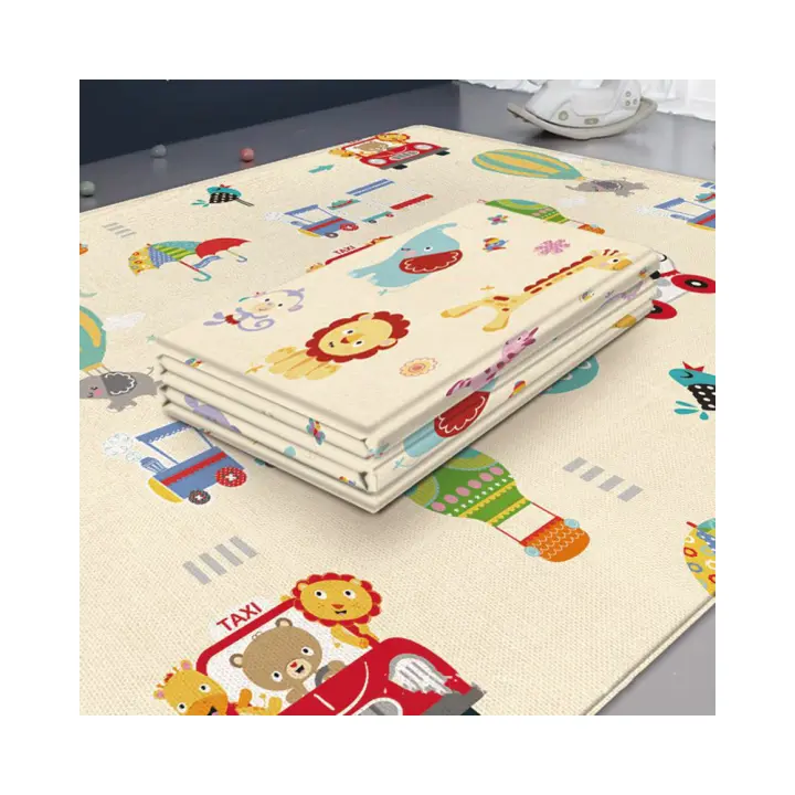 Alfombra de Juego Plegable para Bebés 200x180 Impermeable con Bolsa de Viaje Portátil para Niños Libre de BPA de la - 1