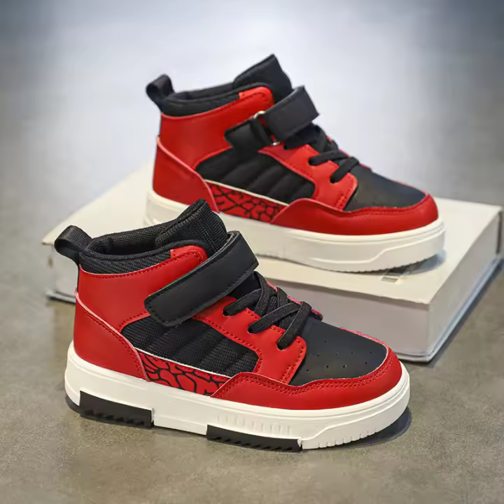 Zapatos de tablero para niños, zapatos deportivos de caña alta, zapatos casuales, zapatos de marea para niños medianos y grandes - 1