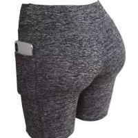 Pantalones cortos de yoga para mujer, pantalones cortos deportivos de verano, entrenamiento de motociclista, pantalones cortos deportivos para correr, ropa deportiva de secado rápido con bolsillo transpirable - details 1