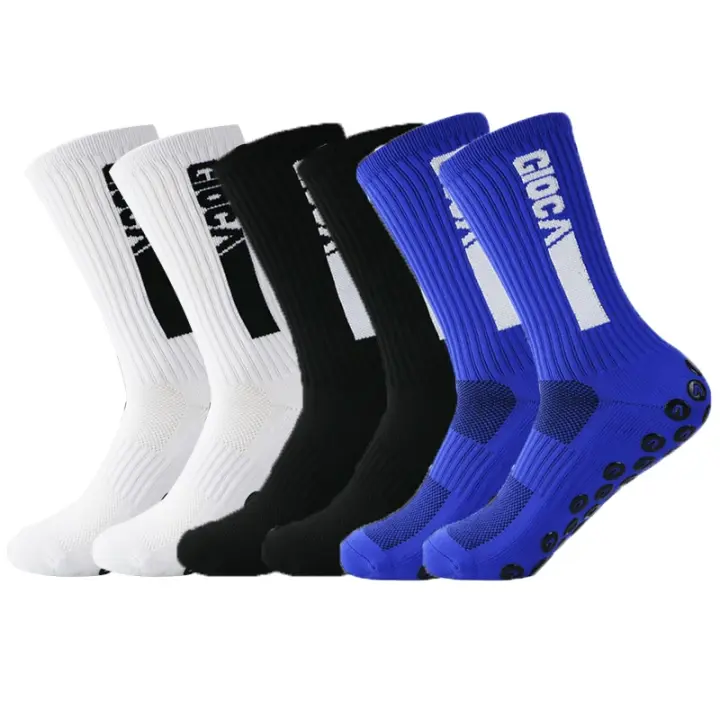 Calcetines de Fútbol de Moda Antideslizantes 6 Pares Medias Altas para Hombres - 1