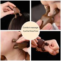 Masajeador de Madera de Sándalo Verde Herramienta de Masaje para Cabeza y Cuello para Terapia de Acupuntura Belleza de Cuidado de la Piel Facial - details 0