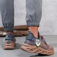 Zapatillas de coco transpirables de malla para hombre con suela suave para aumentar la altura de correr zapatos negros para papá - details 8