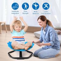 silla oscilante para sentarse y girar, juguetes de equilibrio sensorial, sillas para autismo y TDAH, equipo de juego para - details 25