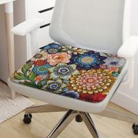 Alfombrilla Para Silla Con Estampado Floral, Cojines Transpirables De Poliéster Para el Hogar, 1 Unidad - details 0