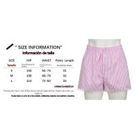 BUNO-Pantalones cortos informales con estampado de rayas para mujer, cintura elástica, parte inferior con botones, pantalones cortos básicos sueltos Y2K elegantes Pantalones cortos holgados e informales con detalles de botones para mujer - details 3