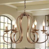Vintage Lámpara de Araña de Metal Iluminación Estilo Vela Colgante Luz Alta Ajustable Cadena de Metal para Granja Comedor Cocina Isla Vestíbulo Negro 6 Luces - details 17