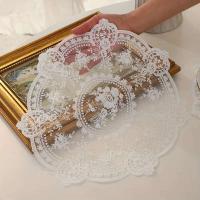 Posavasos de café personal ENCE francés vintage, mantel bordado romántico, alfombra de mesita de noche europea rústica INS - details 4