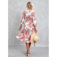 Vestido de manga tres cuartos con cuello en V para mujer, elegante, hermoso, nuevo en oferta - details 6