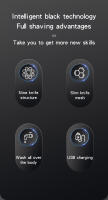Hombres cabeza calva Afeitadora eléctrica 9 cuchillas flotantes 6 In1 cabezas barba oído nariz pelo trimmer Clipper facial Cepillos recargable Maquinillas de afeitar - details 1