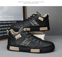 Zapatos para correr informales de verano para hombre, zapatillas altas transpirables, zapatillas de deporte de cuero de lujo para h - details 19