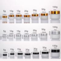 Latas de 5-50g, tarro de crema de vidrio esmerilado, botellas vacías de crema facial plateada/dorada/negra/blanca, sombra de ojos, bálsamo labial, tarro de maquillaje de viaje - details 0