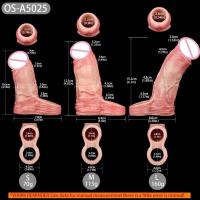 Embalaje privado SEXY ORALSX 3 estilos Realista Manga abierta Dispositivo de extensión reutilizable Juguetes sexuales para hombres Agrandamiento del pene Juego para adultos Placer - details 4