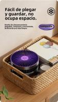 Nuevo ventilador luminoso plegable multifunción de escritorio USB silencioso mini ventilador pequeño cuatro en uno ventilador de circulación de aire - details 12