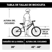 Bicicletas Infantiles para Niños y Niñas 20 Pulgadas 1 Velocidad, Bicicletas con Horquilla de Suspensión y Freno en V, Rosa/Negro/Verde Menta/Azul - details 7