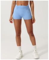 Pantalones cortos deportivos de estilo europeo y americano con puntadas de Control de barriga, Capris de Yoga para levantar glúteos sin línea en T para correr - details 1