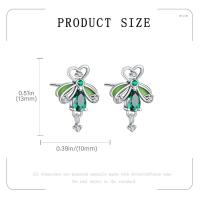 Pendientes de plata con forma de animal, pendientes de pinza para el pelo de serpiente y colibrí, pájaro fénix inmortal, hermosos regalos de joyería para - details 13