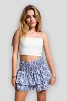 Ral plisado corto para mujer, falda Vintage de cintura alta con volantes, vestido bohemio de vacaciones para mujer - details 18