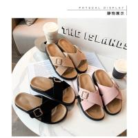 2025 Sandalias de verano para mujer, suela gruesa, plataforma cruzada, chanclas de playa retro, correa única, zapatos casuales - details 22