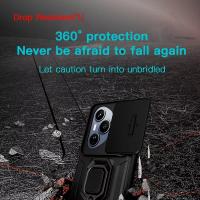 Funda para Honor 400 Pro 200 Lite para Huawei Pura 70 Ultra Pro, soporte de anillo para cámara deslizante, armadura, protección anticaída, funda con soporte - details 4