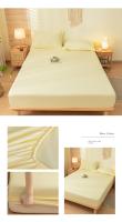 Bonenjoy-sábanas ajustadas, Funda de colchón de Color sólido, funda de cama elástica, ropa de cama para adultos y niños, Sábana bajera suave (sin funda de almohada) - details 13