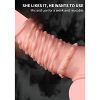 Leten Extender para hombres, anillo de manga de ampliación reutilizable, retardante de eyaculación, juguete sexual para adultos, productos íntimos - details 2