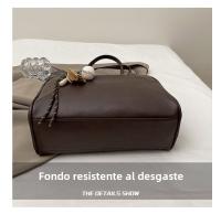 Bolso de hombro de moda Bolso Boston portátil Bolso de bolos para mujer Bolso de mano de gran capacidad para viajeros - details 3