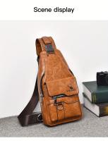 Nuevo bolso de mensajero unisex impermeable y resistente al desgaste, bolso cruzado, bolso de mano, bolso de hombro, bolso de pecho, hecho de tela resistente al desgaste, gran capacidad con bolsillos grandes, fácil de transportar, adecuado para el trabajo - details 19