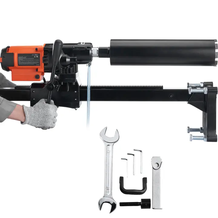 SucceBuy Máquina perforadora de núcleo de diamante húmedo y seco Plataforma de perforación de núcleo de hormigón 3200W 750RPM, perforación eficiente para diversas aplicaciones - 1