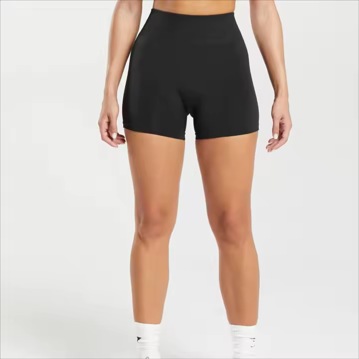 Pantalones cortos sin costuras para mujer, ropa de medio pantalón suave para Fitness, Yoga, gimnasio, correr y bicicleta, novedad - 1