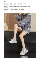 Zapatos de papá de cuero inferior de película de succión nuevos zapatos deportivos de aumento de suela gruesa zapatos de mujer transpirables de malla casual - details 16