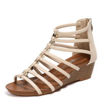 Sandalia cuña mujer nueva de una sola pieza casual moda playa vacaciones sandalias - details 4