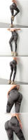 Pantalones de yoga sin costura para mujeres, pantalones deportivos para gimnasios, pantalones ajustados para cintura alta - details 3