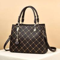 Bolso decorativo estampado a la moda, bandolera de hombro elegante de mediana edad con temperamento retro, mochila de lujo de alta gama - details 0