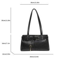 Bolso Messenger de Moda para Mujeres Color Sólido, Cierre de Cremallera, Linedo de Poliéster, Pintado de Borde, Versátil para Ocasiones con Bolsillo para Teléfono - details 5