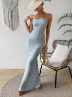 Vestido Largo de Tirantes para Mujer 2025 Miravia Estampado Floral Elegante Espalda Descubierta - details 7