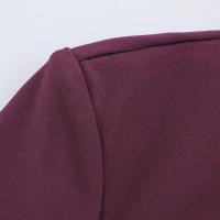 Vestido de cuello redondo para mujer, minivestido plisado de manga larga con espalda, color sólido, nable, para otoño - details 12