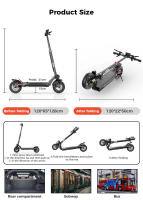 IScooter ix4-patinete eléctrico plegable para adultos, patinete eléctrico de 45 KM/H, patinete eléctrico de 800W, patinete de 48V y 15Ah - details 15