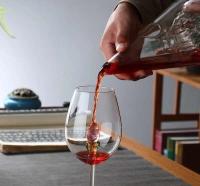 Botella de vino tinto de vidrio monoborosilicato, cascada rápida, separador piramidal, decantador de whisky, herramienta basculante - details 1