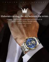Reloj Mecánico Automático OLEVS 9910 Diseño de Esqueleto para Hombres Acero Inoxidable Impermeable - details 0