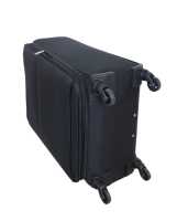 Maleta tamaño mediano Tela negra 66 x 44 x 25 cm Ultraligera 2,9 kg 4 360 °   ruedas giratorias - details 3
