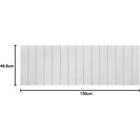 Cabecero de Madera reciclada DM Estilo Palet Vertical Cama Palets Herrajes incluidos (150cm, Madera Natural) - details 12