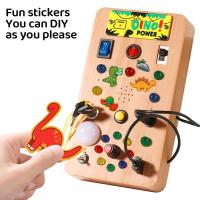 Tablero de Juego Montessori con Luz LED y Destornillador Juguete Educativo de Desarrollo Temprano para Actividades de Viaje - details 5